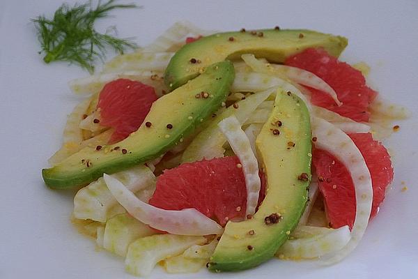 Fennel Salad with Avocado and Grapefruit