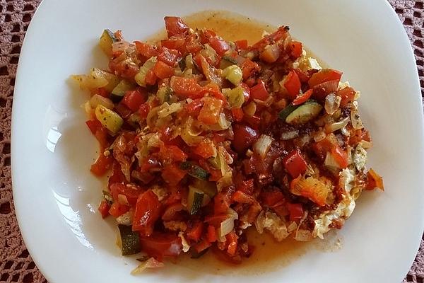 Feta Baked in Oven with Vegetables