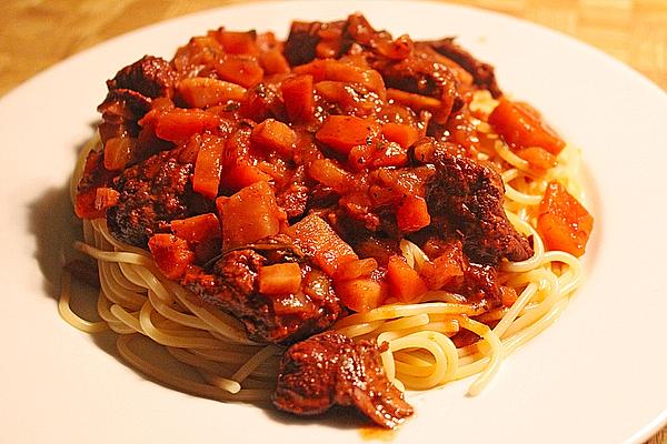 Fettuccine with Meat Sauce