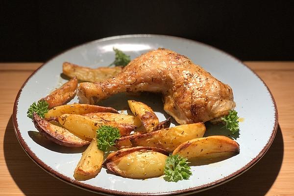 Fiery Chicken Legs – Potato Pan