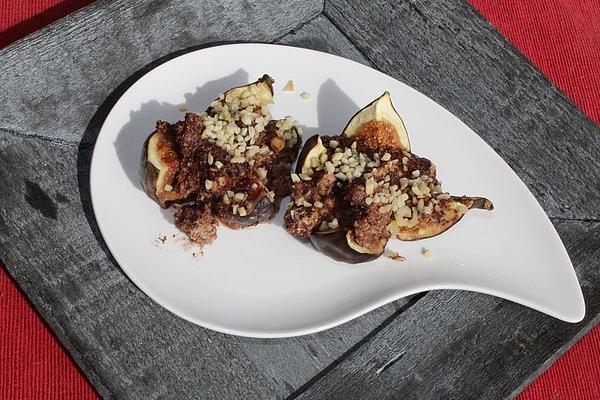 Figs with Chocolate and Coconut Filling