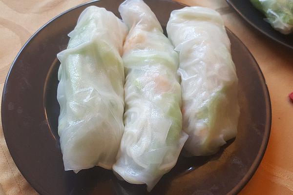 Filled Rice Paper Rolls