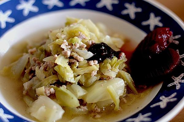 Finnish Cabbage Stew with Mince