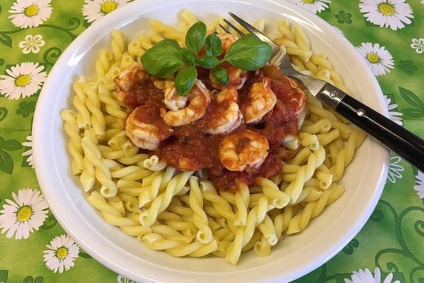 Fire Poppy Fresh Tomato Sauce with Scampi