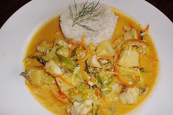 Fish and Pineapple Curry with Coconut Milk