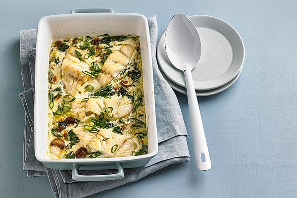 Fish and Spinach Gratin