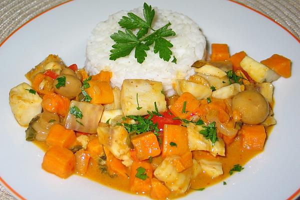 Fish Curry with Sweet Potatoes