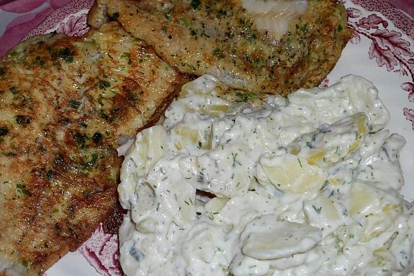 Fish Fillet in Herb – Egg – Shell