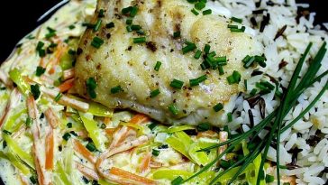 Fish Fillet in Cream Cheese Herb Sauce