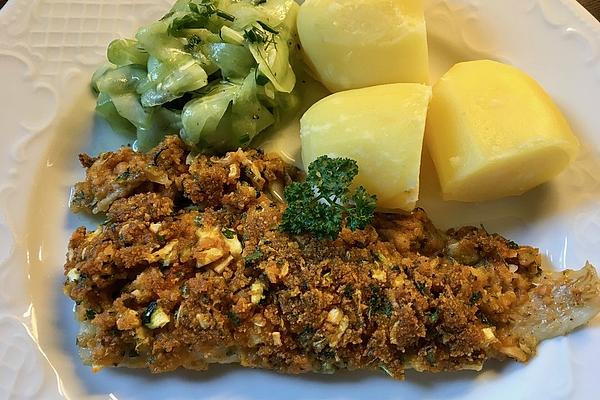 Fish Fillet Under Zucchini – Herb – Crust