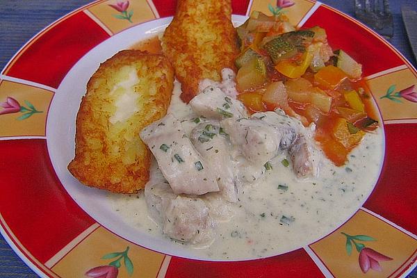 Fish Fillets in Coconut Herb Sauce
