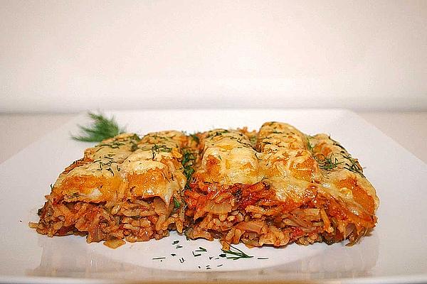 Fish Finger Casserole with Rice