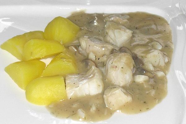 Fish – Fricassee with Mushrooms