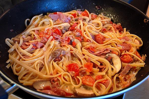 Flambéed Spaghetti