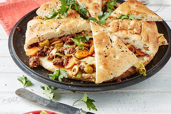 Flatbread with Mince Filling