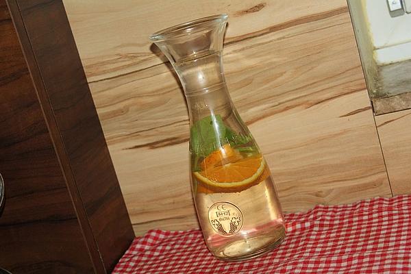 Flavored Water with Orange and Basil