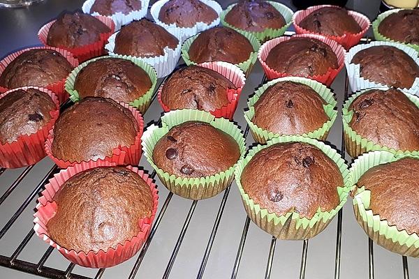 Fluffy Banana-chocolate Muffins