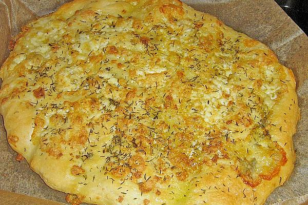 Focaccia with Mascarpone – Gorgonzola and Garlic