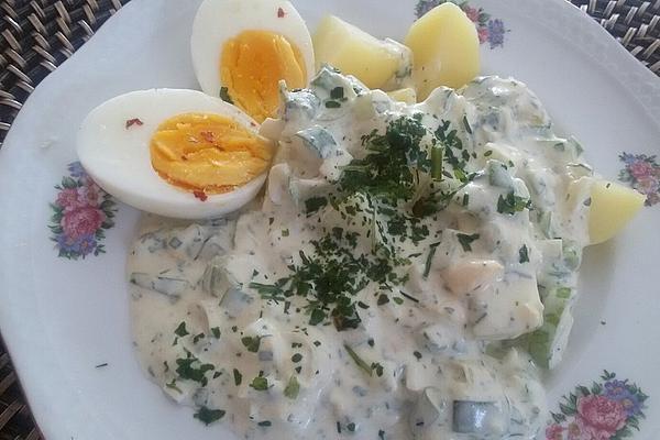 Frankfurt Green Sauce with Eggs and Potatoes