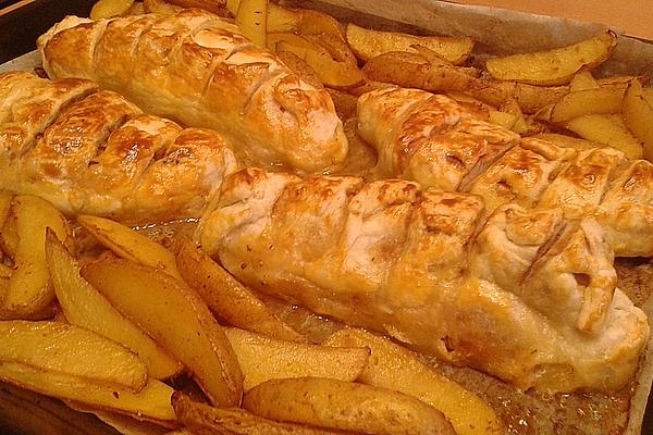French Chicken Breast Fillet Wrapped in Puff Pastry
