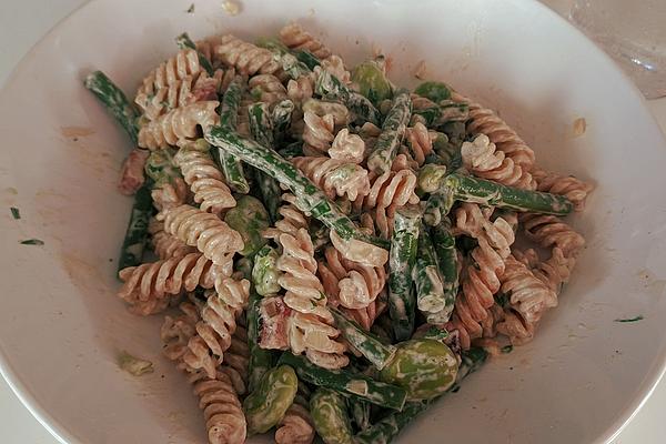 Fricelli with Fresh Beans and Pancetta