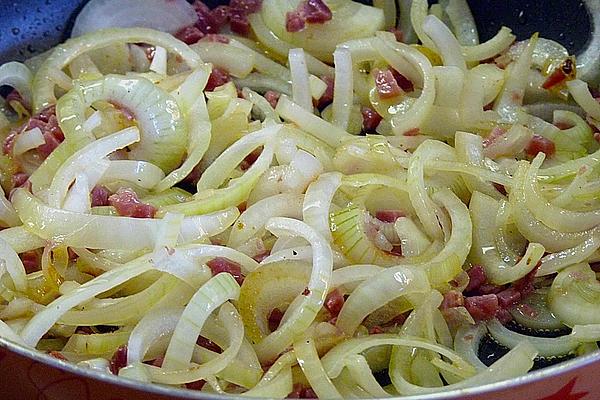 Fried Bacon with Onions