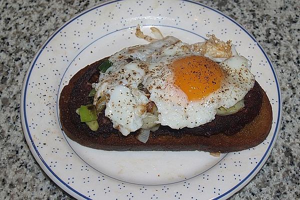 Fried Black Pudding with Fried Egg