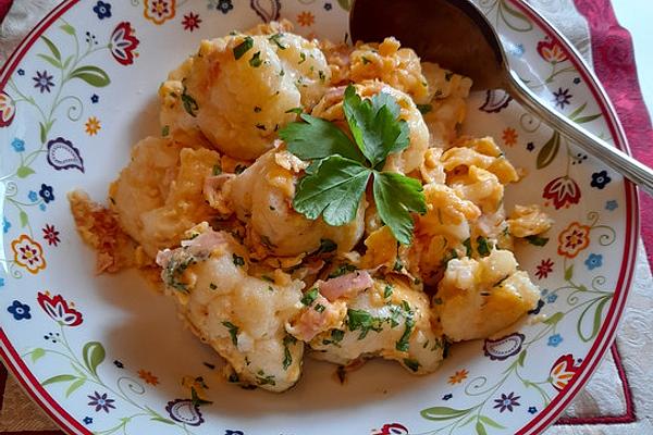 Fried Cauliflower in Egg Shell