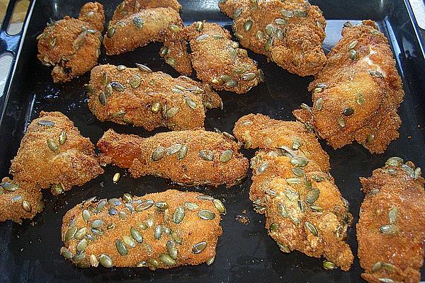 Fried Chicken with Pumpkin Seed Breading
