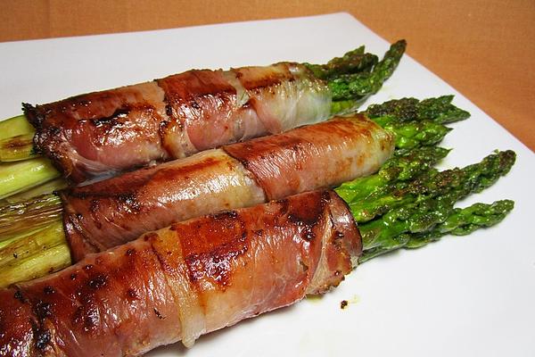 Fried Green Asparagus Wrapped in Crispy Bacon
