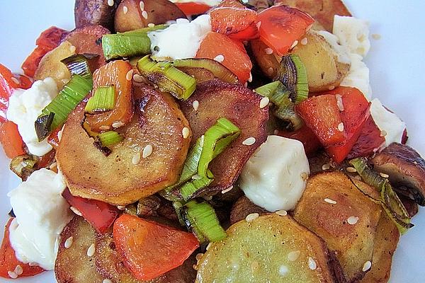 Fried Potatoes, Greek Style