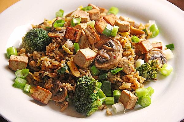 Fried Rice with Tofu and Egg