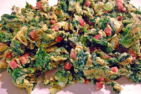 Fried Spinach with Egg