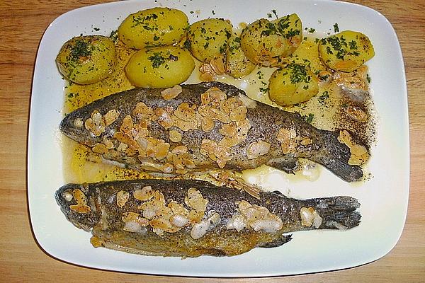 Fried Trout with Almond Butter