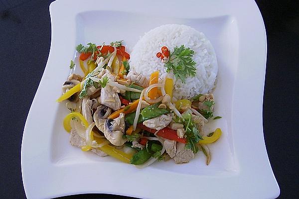 Fried Vegetables with Chicken – Pad Pak Gai