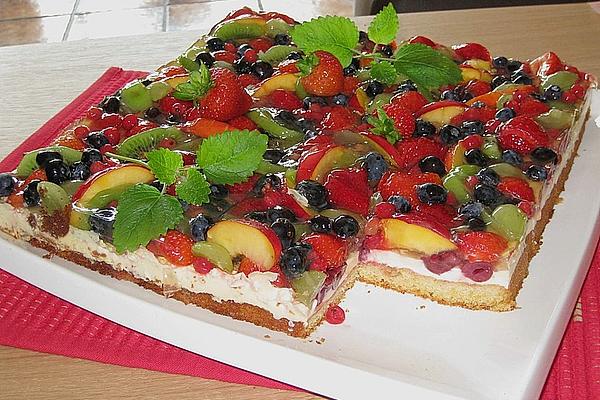 Fruit and Sour Cream Slices