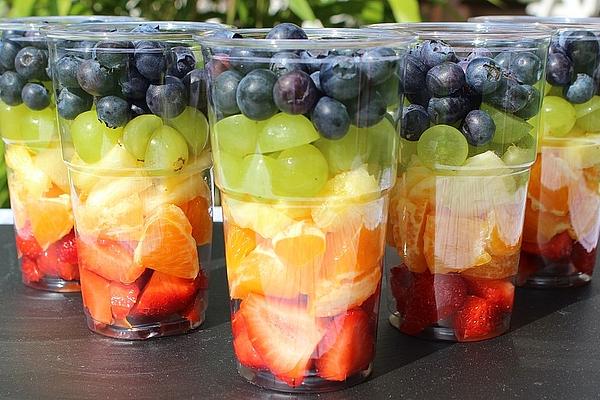 Fruit Salad To Go with Citrus Dressing