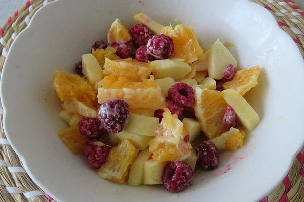 Fruit Salad with Raspberries