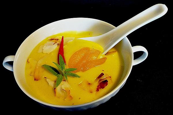 Fruity and Hot Potato and Coconut Soup