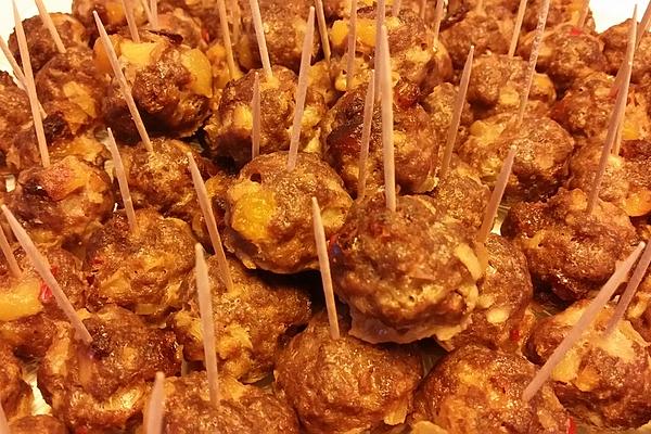 Fruity and Savory Oriental Meatballs