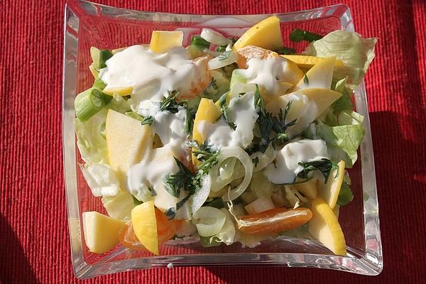 Fruity Iceberg Leek Salad