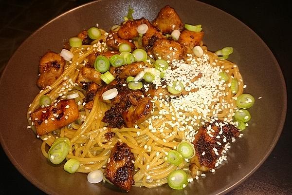 Funky Chicken with Sesame Noodles