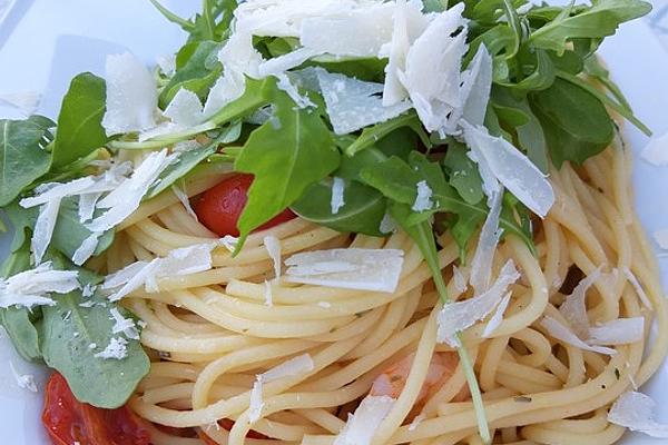 Garlic Spaghetti with Prawns