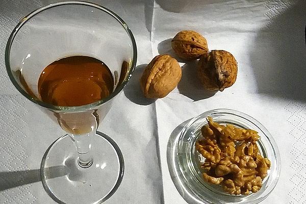 Gieblis Walnut Liqueur Made from Green, Unripe Walnuts