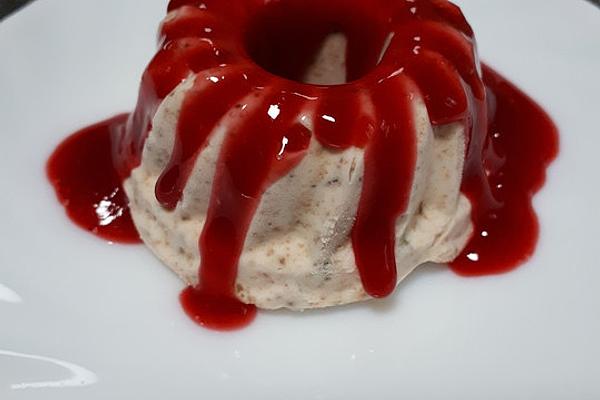 Gingerbread Parfait with Raspberry Sauce
