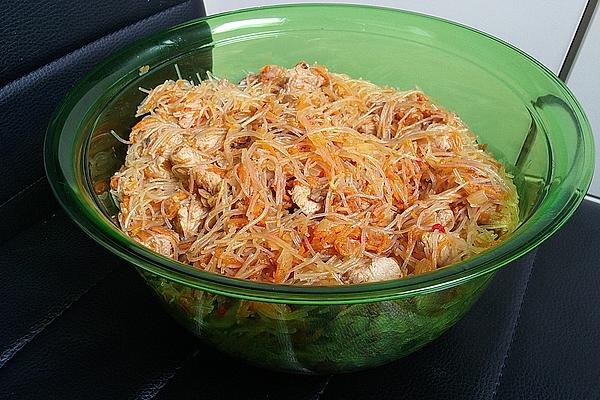 Glass Noodle Salad with Terryaki Chicken