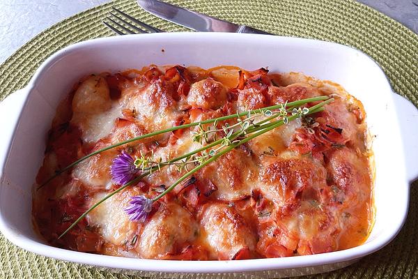 Gnocchi and Mozzarella Casserole