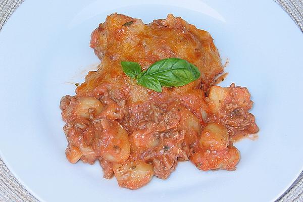 Gnocchi Casserole with Minced Meat
