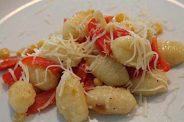 Gnocchi, Pepper and Zucchini Pan