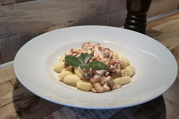 Gnocchi with Chanterelles and Sage